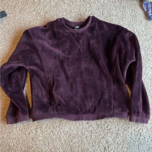 Athleta Girl Plush Purple Sweatshirt- Super soft! Size 8/10.